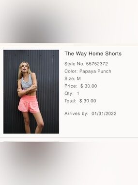 Free People The Way Home Shorts in Papaya Punch Pink and African Violet